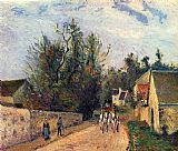 Postkutsche nach Ennery 1877 by Camille Pissarro